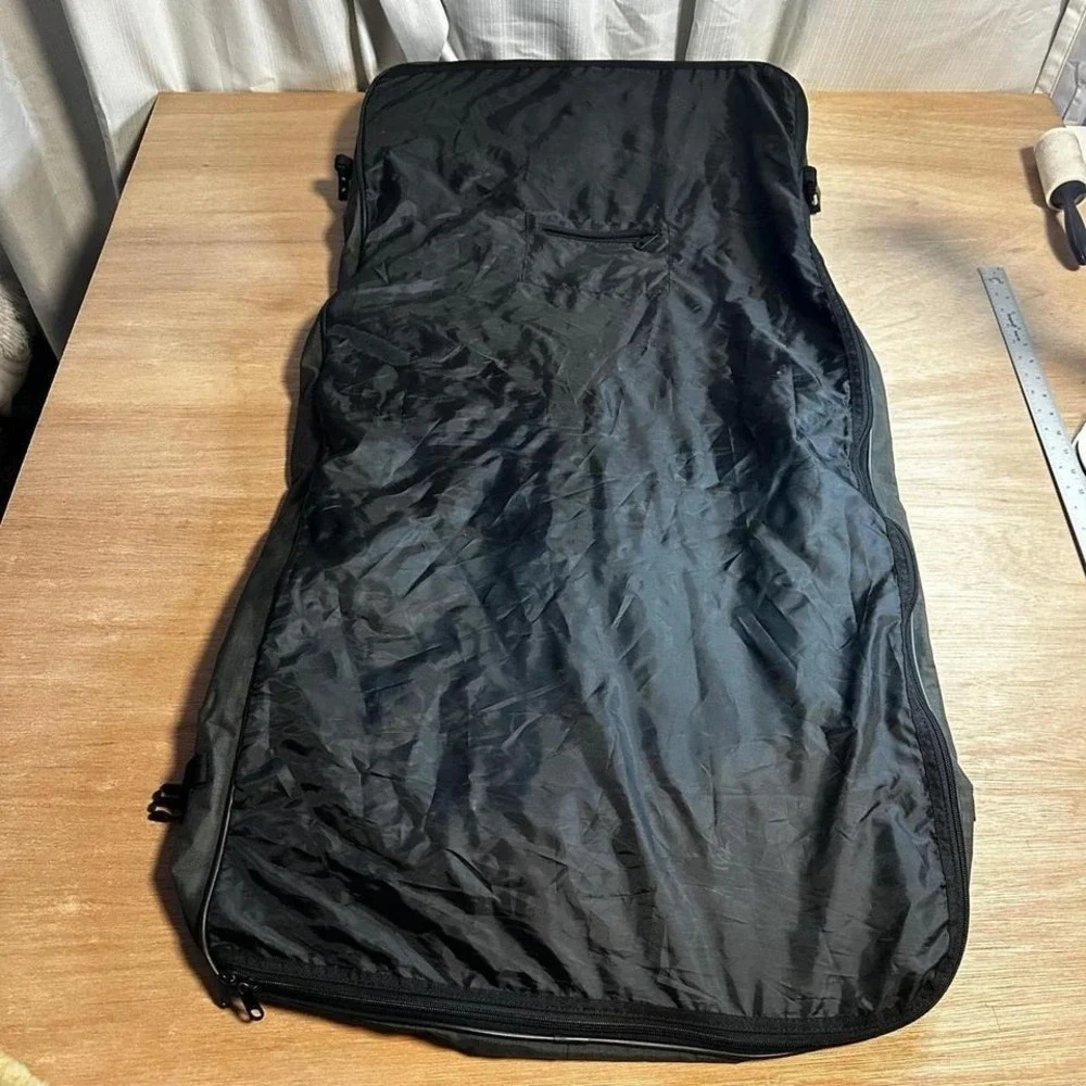 Eddie Bauer Garment Bag Luggage Carry On Travel Suitcase black gray